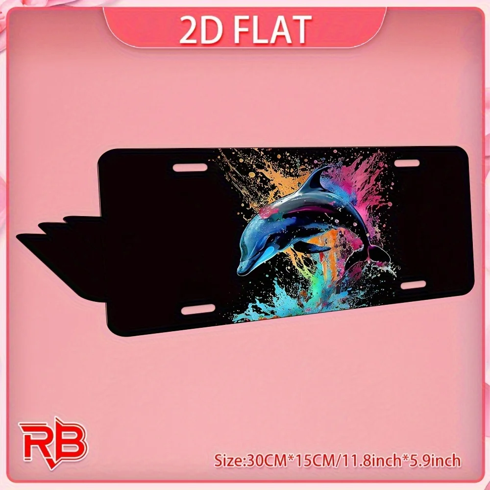2D Flat, 2D Flat Printing, 1pc - Material, Metal Sign, UV Printing 30x15cm/11.81x5.9inch, Suitable for Various Holiday Decoratio