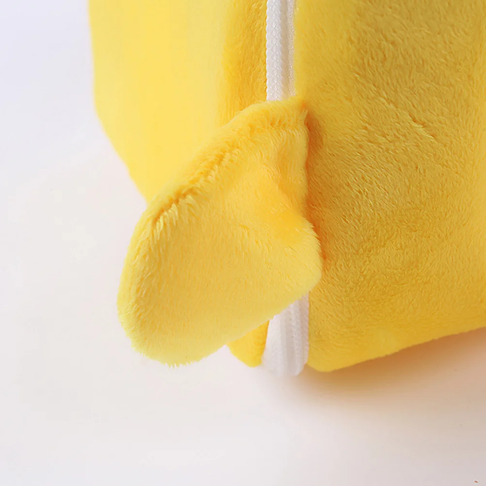 

Winter Warm Yellow Pet Nest For Hamster Squirrel Mice Removable Washable Duck Shape Cozy Small Animal Bedding Car