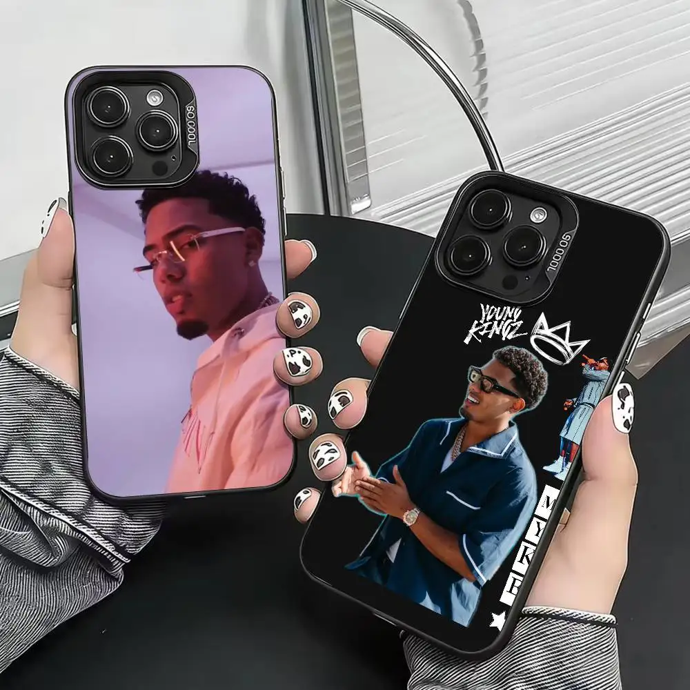 

Reggaeton Trap Myke Towers Phone Case For iPhone 17,16,15,14,13,12,11 Plus,Pro Max,XS,Colorful Silver Black Cover