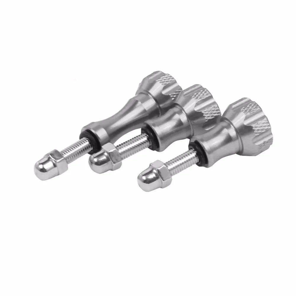 BGNing 1pack von 3pcs 1 Lange + 2 Kurze Bunte CNC Aluminium Bolt Mutter Schraube für GoPro Hero 7 6 5 3 + 4 SJ4000 EKEN YI 2 4K Montieren – Detail 36