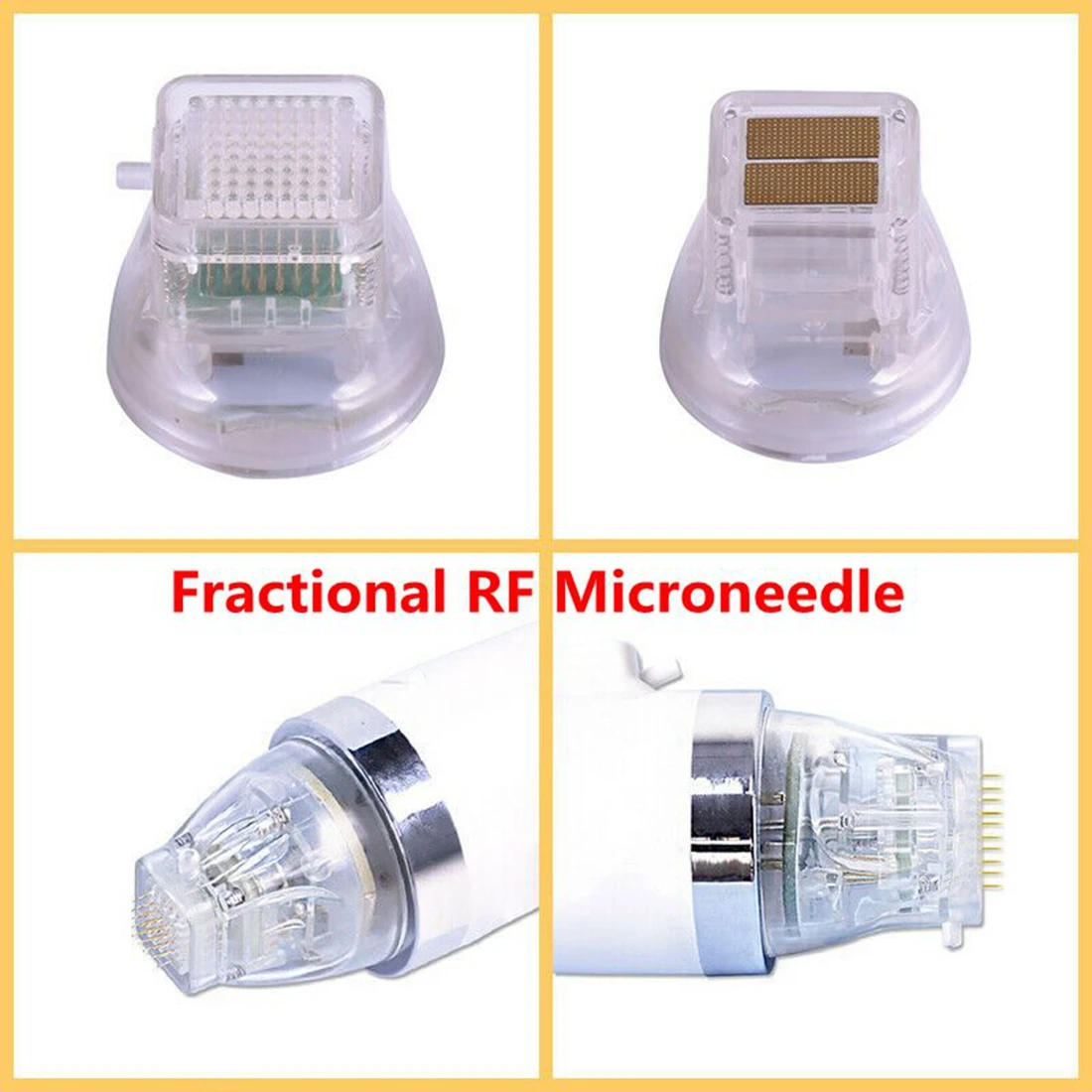 Disposable Insulated RF Microneedling Cartridge Gold Plated 10/25/64 Pins Nano Cartridges For Tattoo accessory