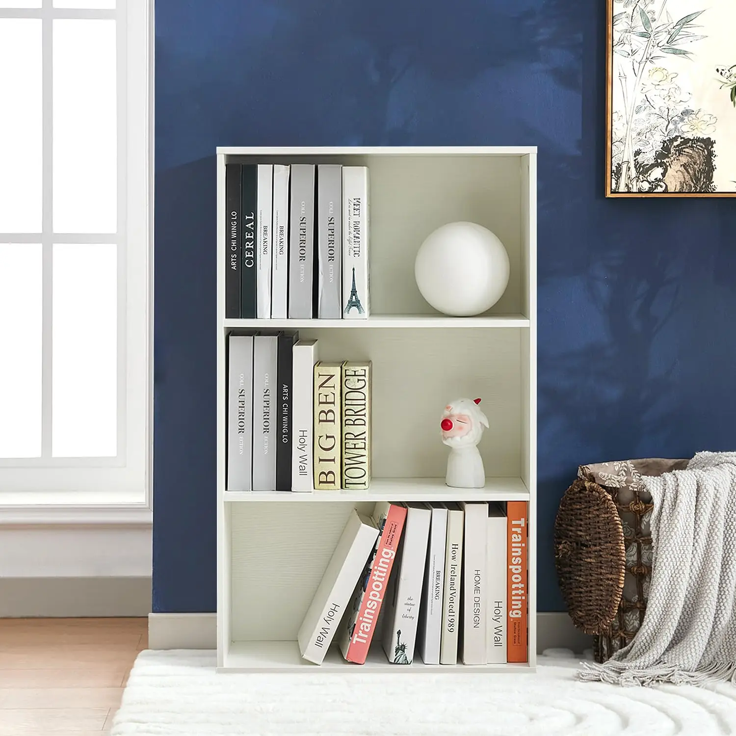 

Книжные полки и стеллажи, 3-ярусная открытая полка для хранения, напольные стеллажи для демонстрации и хранения для дома, офиса, гостиной, на заказ