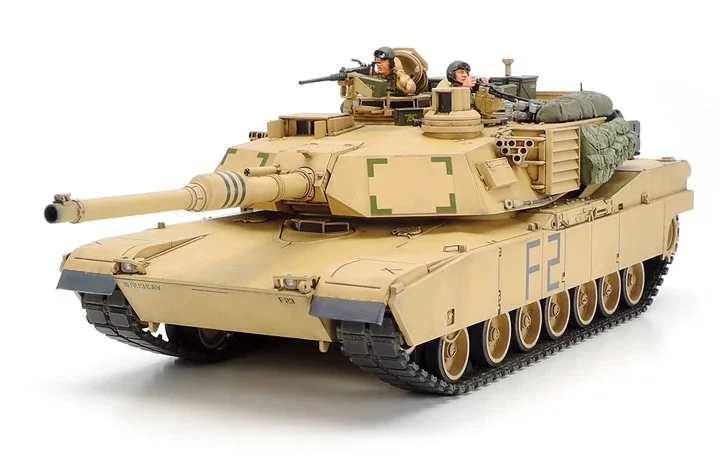 Tamiya 35269 1:35 Scale US M1A2 Abrams Main Battle Tank MBT Vehicle Hobby Plastic Assembly Model Building Kit