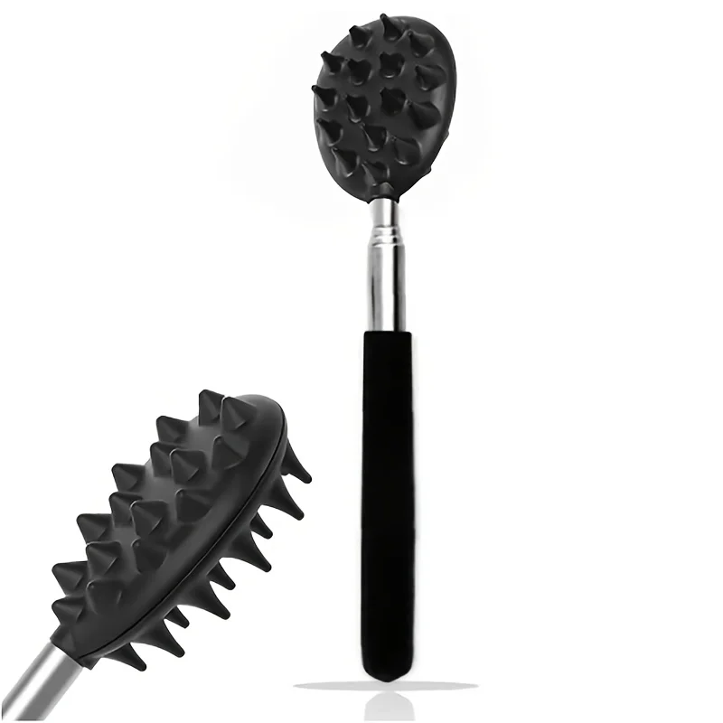 Adjustable Extendable Cactus Back Scratcher with 1 4 and 1 2 Retractable Spikes Heavy Duty PVC Itch Stick Portable Back Massager