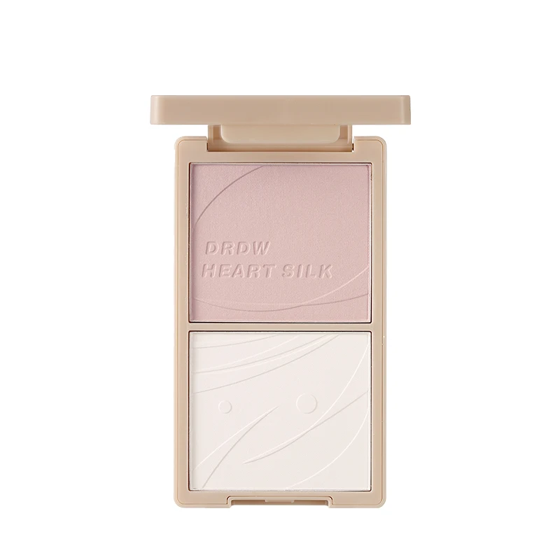 Two-tone Sculpture Highlighter Powder Blush High Pigmented Long Lasting Bronzer Makeup Contour Shimmer Face Highlight Palette