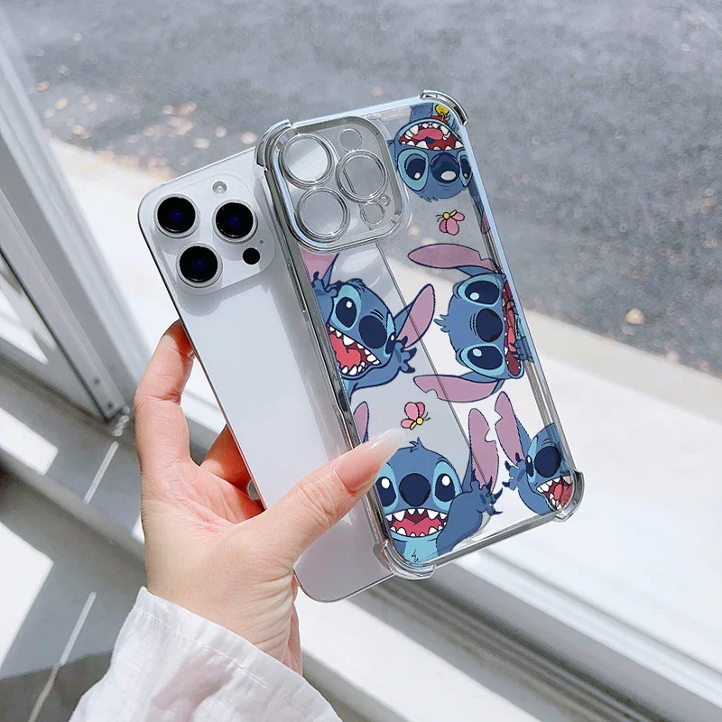 스티치 케이스 OPPO F29 A17 A16 A15 A54 A31 A9 2020 A5S A3S A55 A57 A72 A97 A36 A76 A96 A53 A9 F11 A3X 쉘 도금 클리어 카파