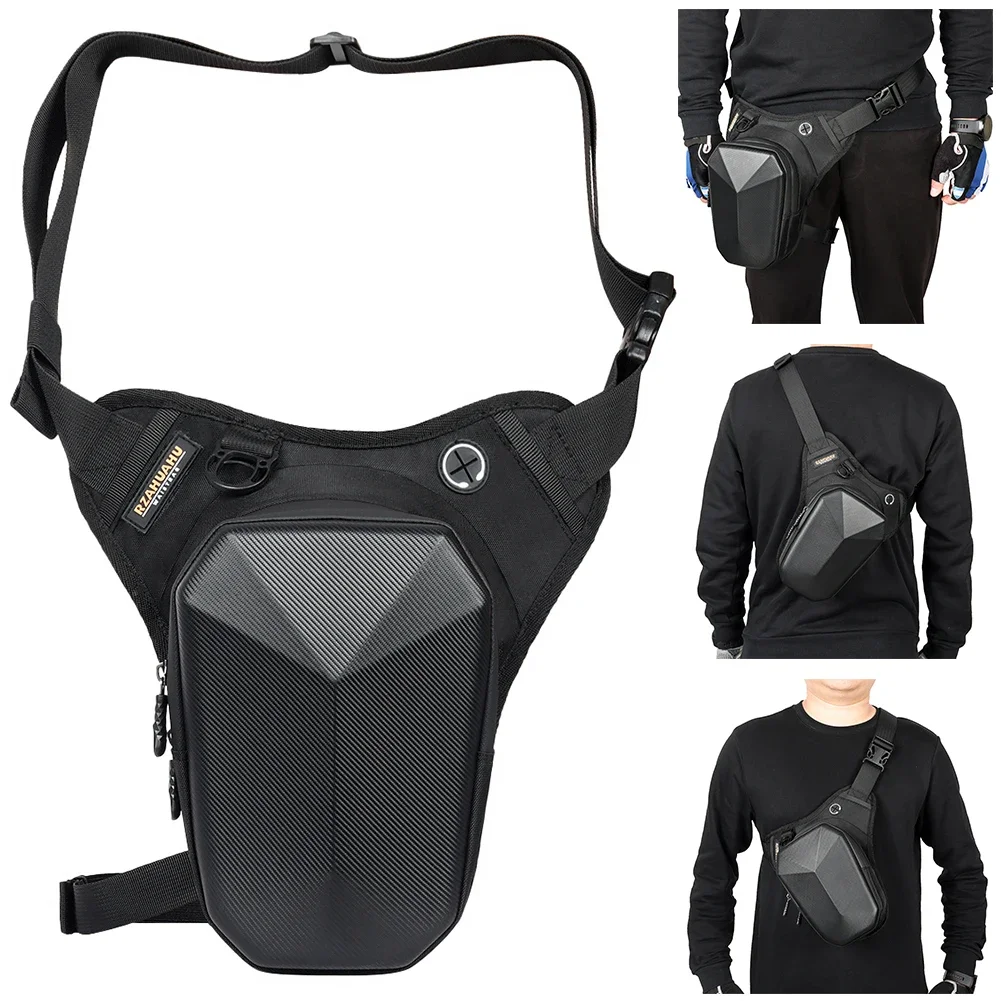 

Drop Leg Bag Crossbody Shoulder Purse Hard Shell Motorcycle Leg Bag Waterproof Motorcycle Waist Pack for Cycling Hiking Climbing