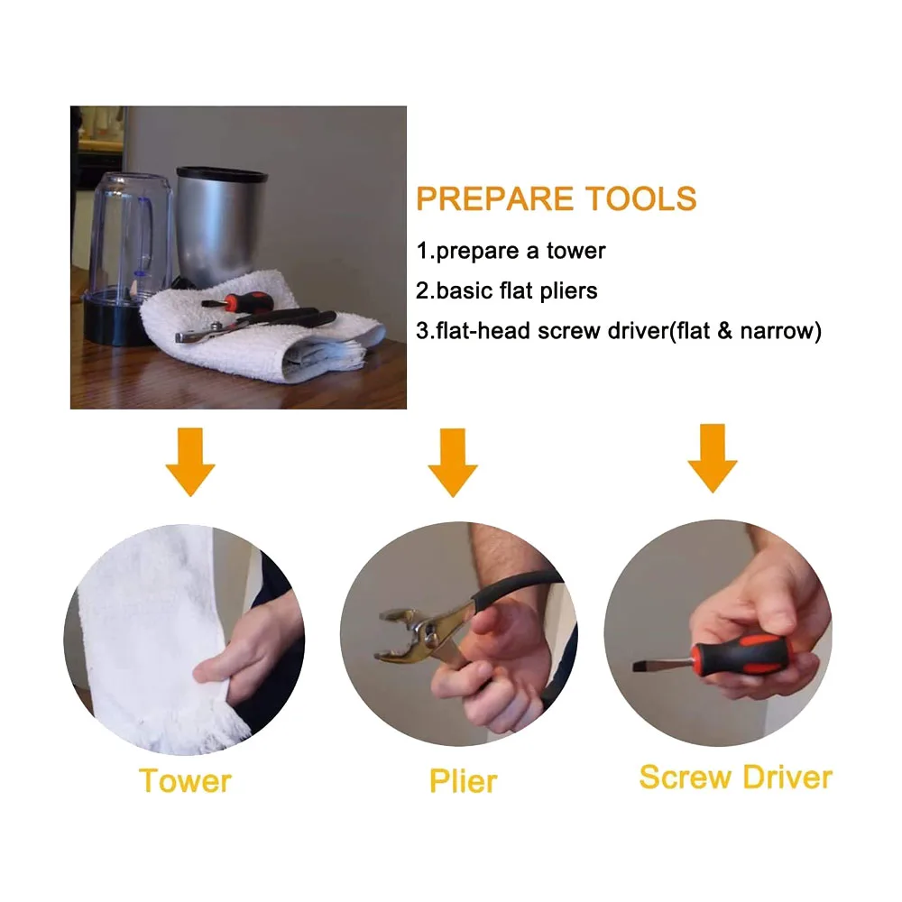 Blender Base Gear & Blade Gear Replacement Parts for Magic 250W Blender Juicer Parts Accessories#A66K