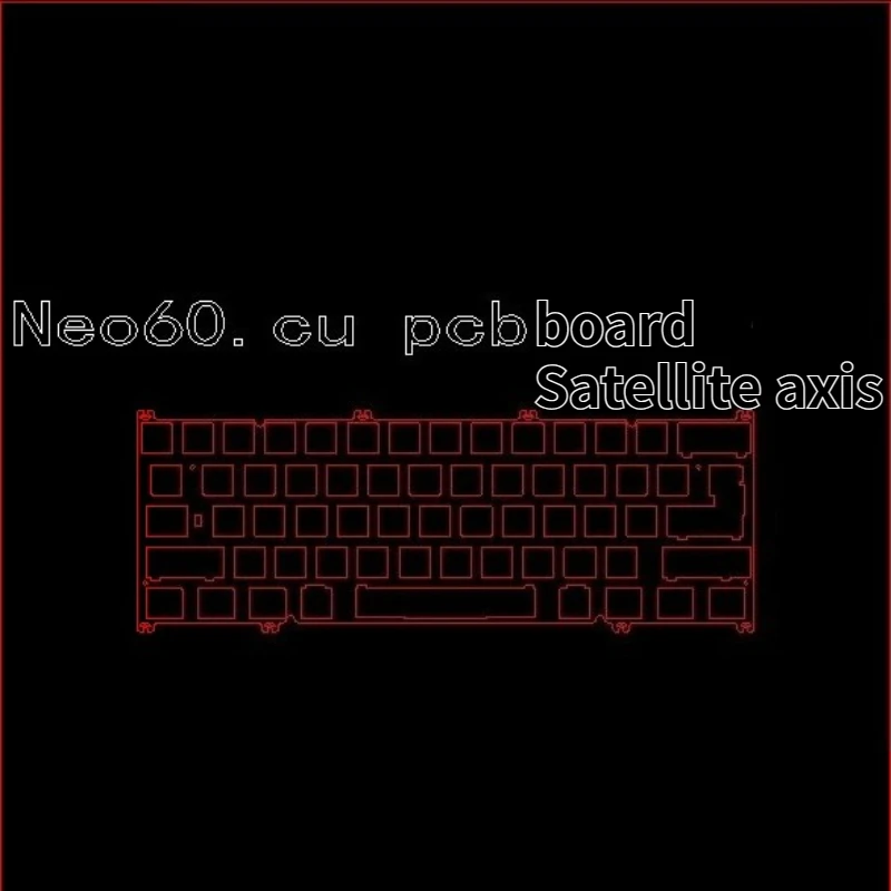 

NEO60cu Совместимая плата позиционирования клавиатуры ПК POM PP FR4 Углеродное волокно Алюминиевый сплав Черный Серебристый Латунь Сталь Индивидуальные