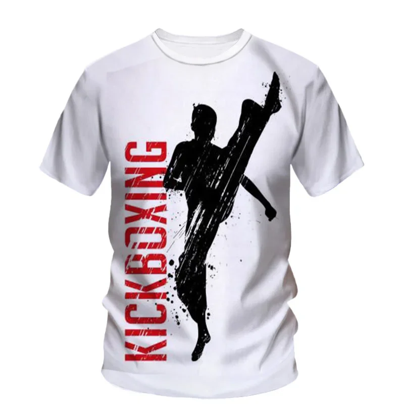 New Summer 3D Taekwondo Boxing Printing T Shirt Martial Art Wushu Graphic Tee Shirts For Men Kid Cool Hip Hop Clothing Tops Tees