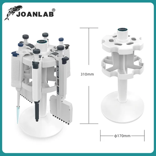 Imagen 2 del producto Soporte de pipetas de laboratorio JOANLAB, soporte de pipetas trapezoidal y soporte de pipetas redondo para colocar pipetas, suministros de equipo de laboratorio