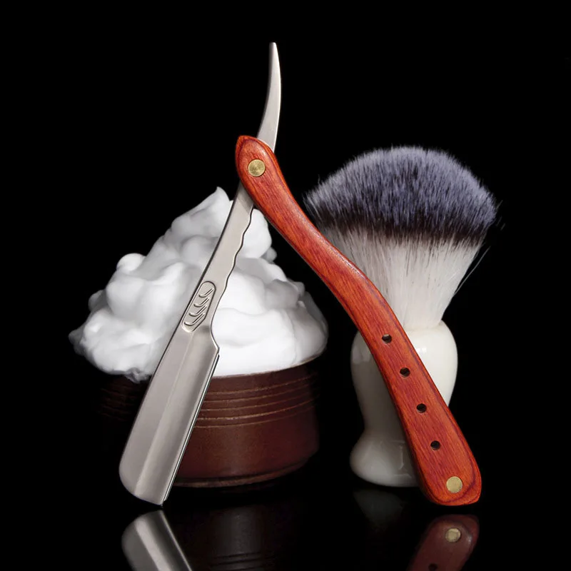 Pisau cukur pria, pisau cukur alis lipat multifungsi profesional paduan seng dengan klip kepala pemotong