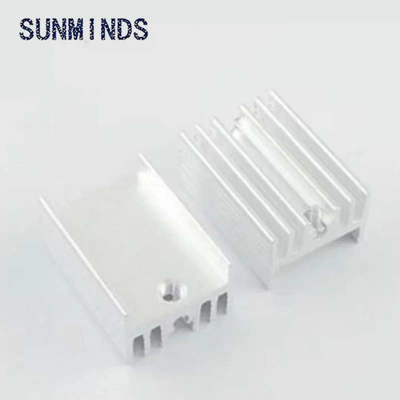 10pcs 21*15*10mm Heatsink Cooling Fin Radiator Cooler Aluminum Heat Sink for TO3 TO-3 Transistor 21X15X10mm