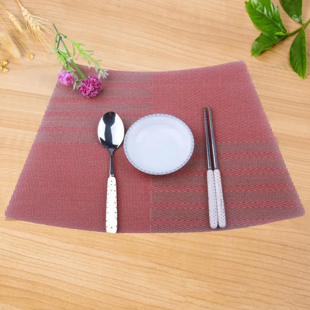 Foldable Placemats Anti scald Placemats Heat resistant Pvc Placemats for Dining Table Non slip Insulation for Kitchen