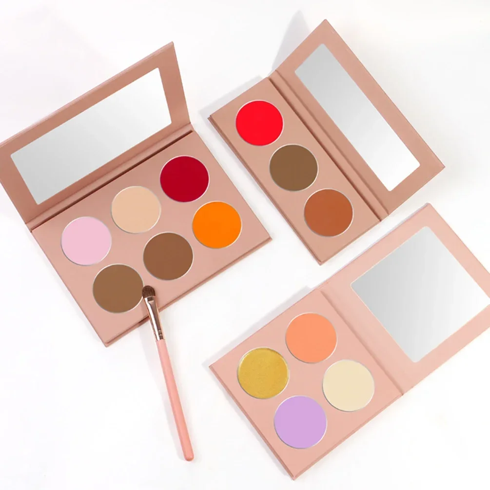 Concealer/Blush/ Powder/Cream Plate DIY Custom Logo 3-color Long Lasting Waterproof Brighten Private Label Makeup Wholesale