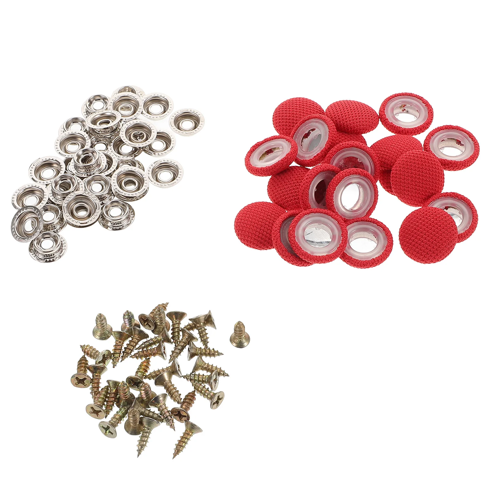 

100 Pcs Car Roof Fabric Fix Buttons Durable Material Easy Installation Fasteners Metal Auto Accessories Ceiling