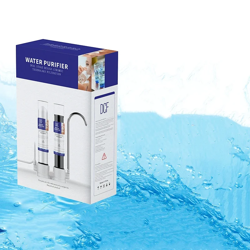 منقي مياه المطبخ المنزلي، فلتر سيراميك شفاف، أجهزة تنقية مياه الصنبور، نظام الترشيح