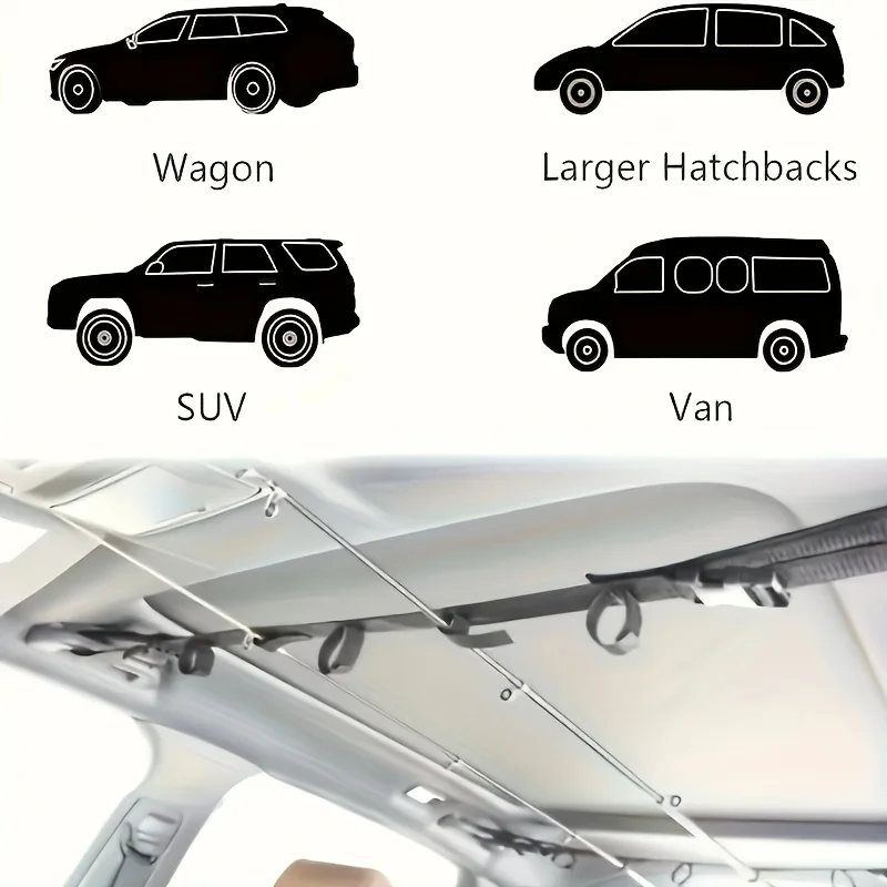Praktischer Auto-Angelrutenhalter Fahrzeug-Rutenbefestigungsband Rutenhaltergurt 1 Stück – Detail 2