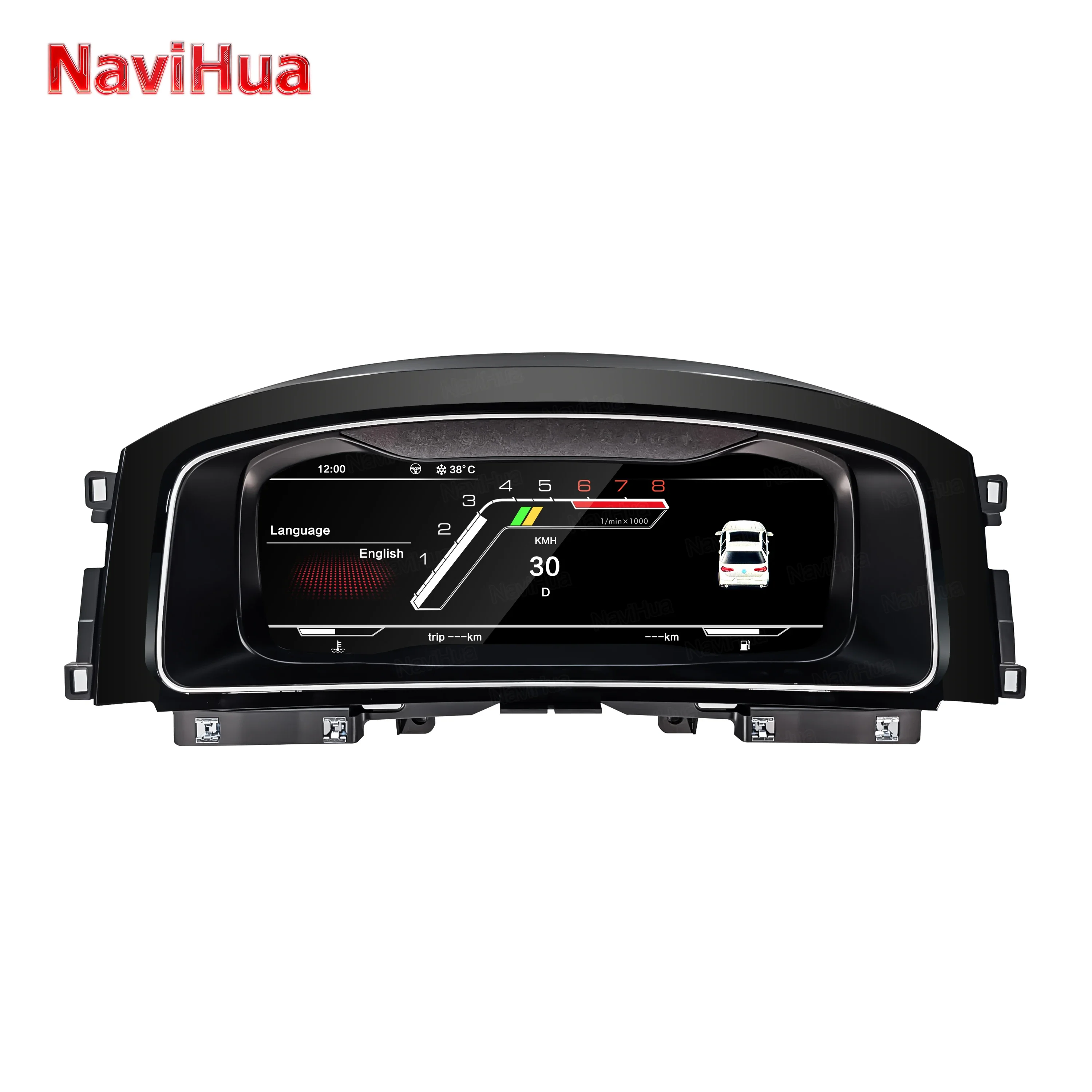 

Navihua, новое обновление, автомобильный цифровой кластерный спидометр для VW Volkswagen Golf 7 2014-2020, ЖК-дисплей, приборная панель, виртуальный прибор