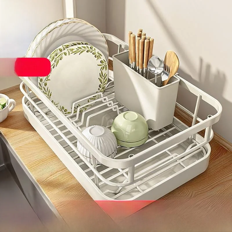 

Kitchen Multi-Function Bowl Plate Di Draining Ra Storage Cabinet Home Use Organizer Diware Utensil Placement elf
