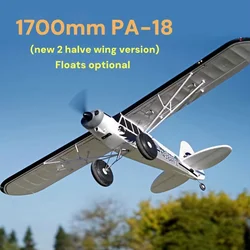 FMSRC RC Airplane Plane 1700MM 1.7M PA-18 J3 Piper Super Cub 4S 5CH PNP Trainer Beginner Model Aircraft