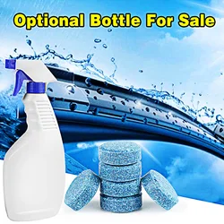 Solid car windshield cleaner, effervescent tablet, automatic windshield wiper, solid cleaning, concentrated tablets, detergent