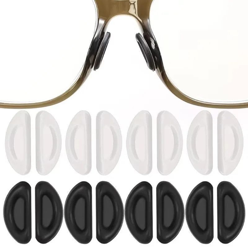 Obrázek 4: 10/100pcs silikon protiskluzový nos vycpávky d-shaped brýle nos podpora dlouhé namyšlený dioptrické brýle nosní držák brýle příslušenství