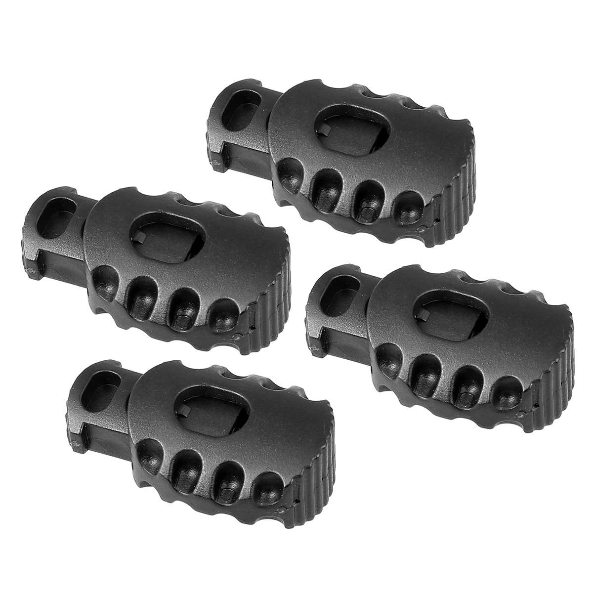 

50Pcs Plastic Adjuster Buckle High Strength Spring Loaded Cord Lock for Hiking Camping Survival Gear Outdoor Accessories