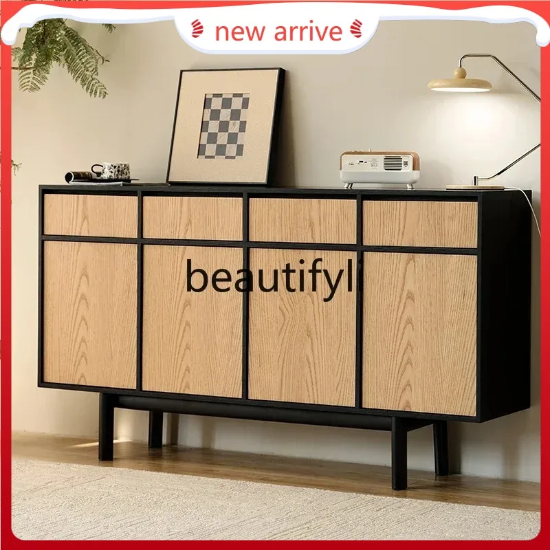 

D2520 Solid wood porch cabinet against the wall storage cabinet