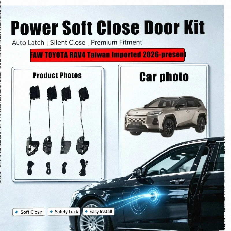 Xcar for FAW TOYOTA RAV4 Taiwan Imported 2026-present Car OEM Automatic Soft Close Door Electric Suction Kit Auto Power Closing