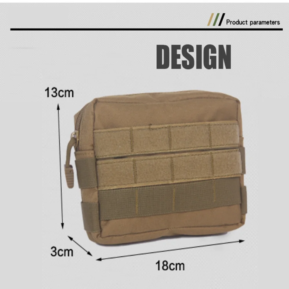 Molle EDC Tactical Bags Pouches Waist Bag Men Phone Pouch Camping Hunting Accessories Belt Fanny Pack Medical First Aid Pouch