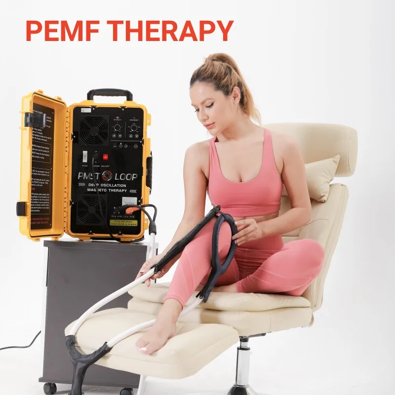 

High Power Pmst Loop Magnetic Therapy Pemf Machine Physiotherapy Full Body Massage Device For Bone Healing Sports Injuries