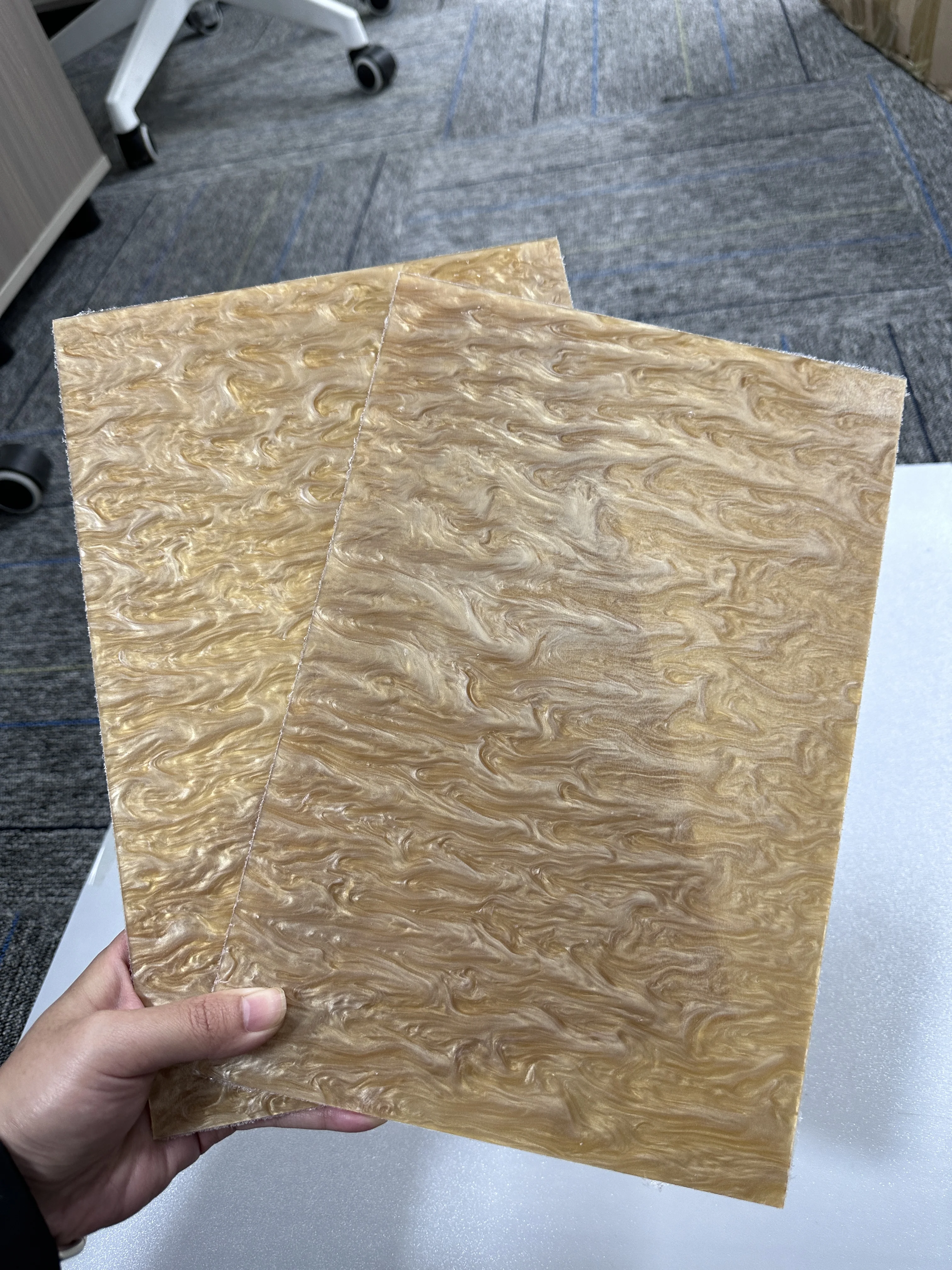 Watermark Acrylic Sheet Plastic Sheet with Watermark Pattern, 3mm Thick, For DIY Crafts Hair Accessories