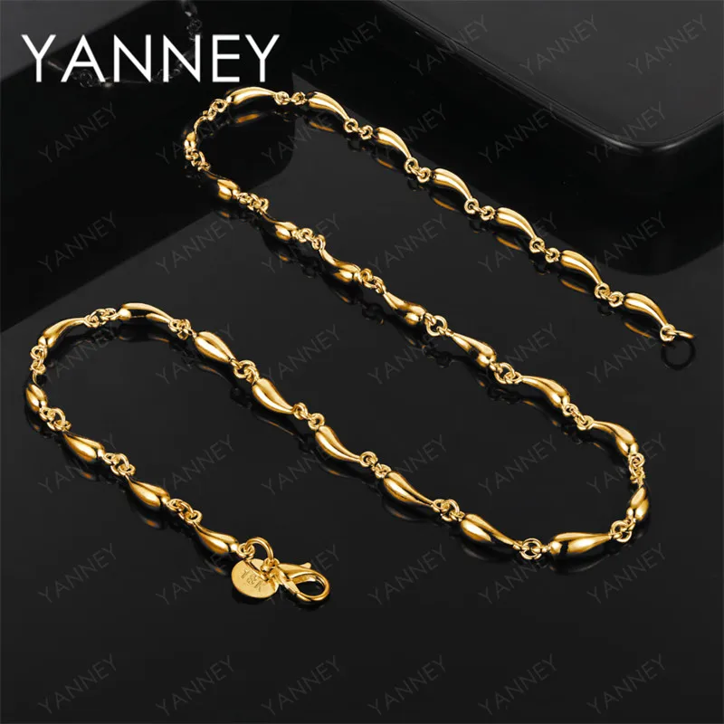 

Fashion 18K Gold Exquisite Water Drop Necklace Women's Party Wedding Charm Jewelry Gift Accessories