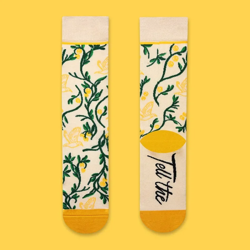 NEW 48 Style Funny Cartoon Women Smile Socks Combed Cotton Rabbit Fruit Food Tube Sports Socks Happy Kawaii Socks