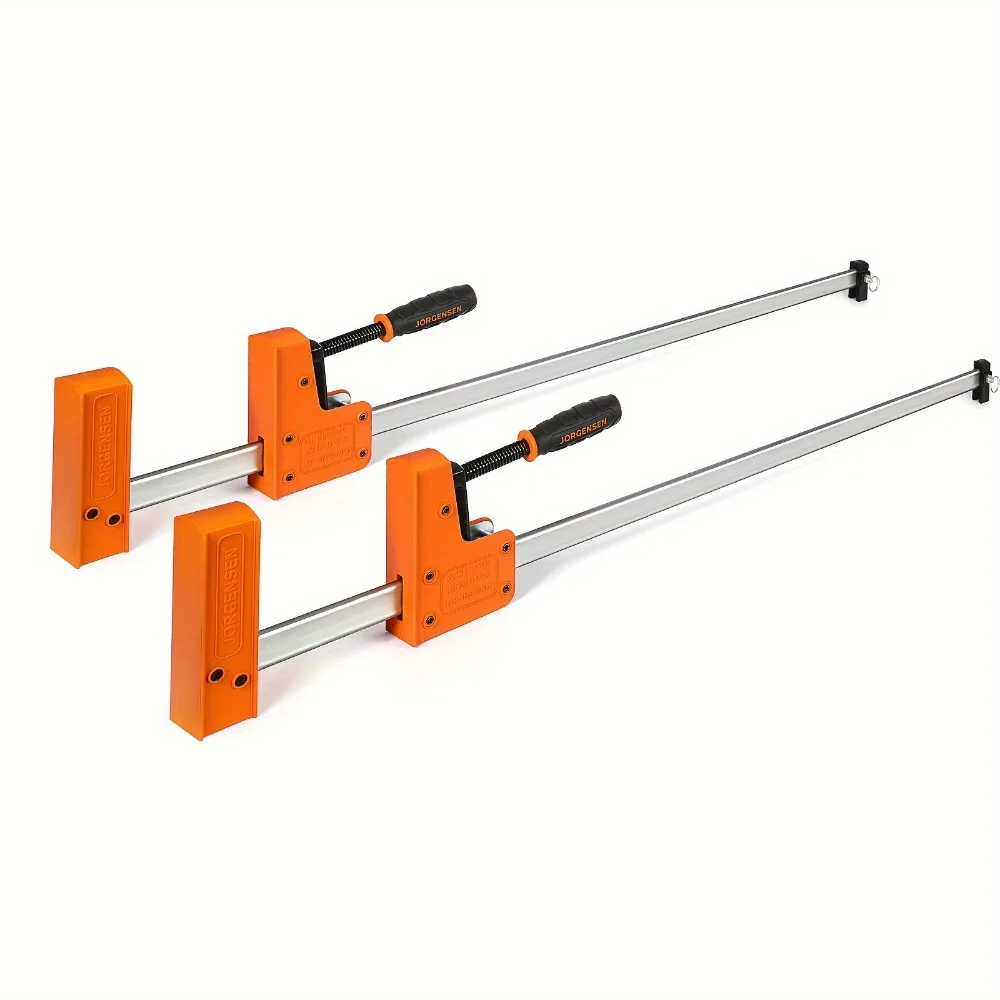 

JORGENSEN 36-inch Bar Clamps, 90°Cabinet Master Parallel Jaw Bar Clamp Set, 2-pack