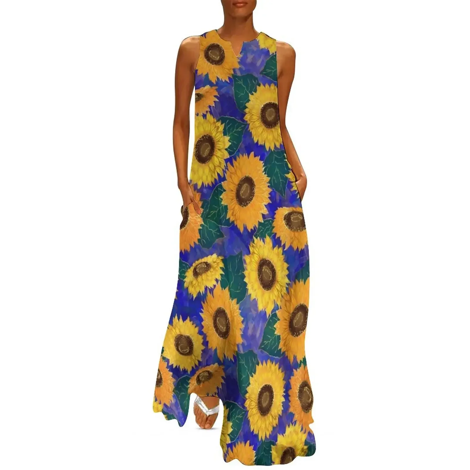 

Gilded Sunflowers Long Dress Dresses gala elegant women's dresses for wedding summer dress women 2025 Dress