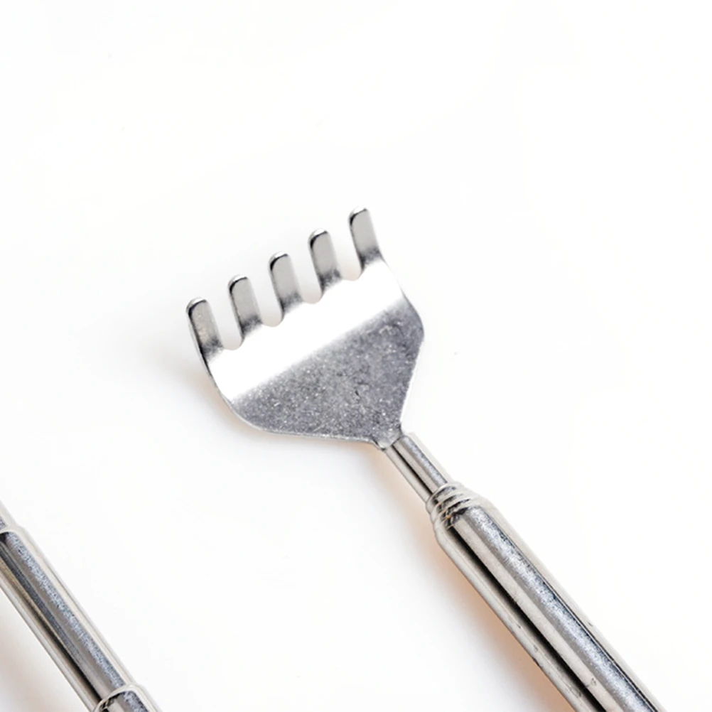

2pcs Stainless Steel Retractable Back Scratcher 17-52cm Telescopic Itch Scraper for Home Office Travel Durable for Back