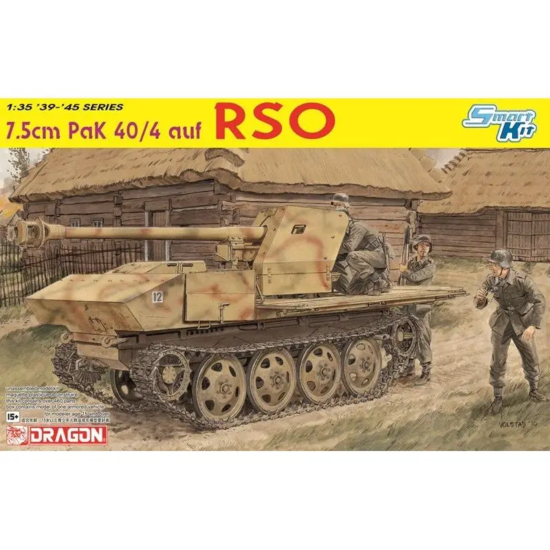 

DRAGON 6640 1/35 German 7.5cm Pak 40/4 auf RSO - Scale Model Kit