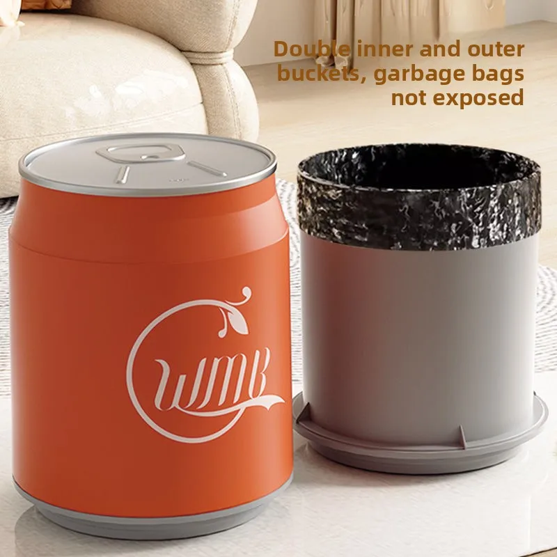

Creative Large Capaci Canister Tra Can for Living Room And Bedroom Cola Can Tra Can with Lid Pr pe Storage Bin