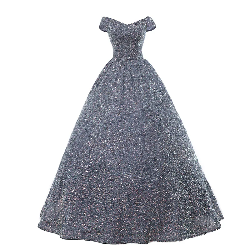 Vestido de noite elegante 2025new anfitrião banquete reunião anual caminhada mostrar exame de arte vocal vestido palco solo desempenho vestido pong saia