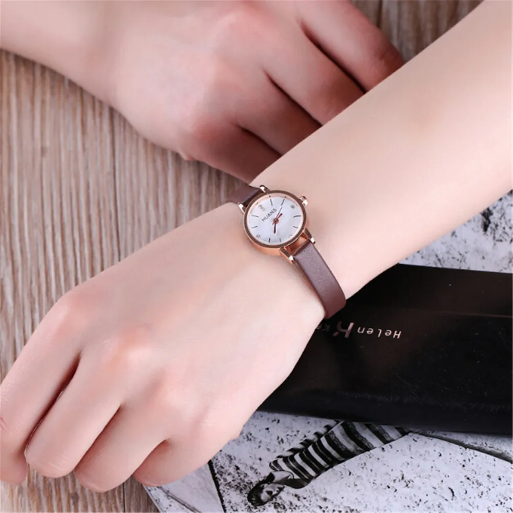 Dames Polshorloge Eenvoudige Mode Horloge Voor Vrouw Leren Band Horloge Dames Quartz Polshorloge Verjaardagscadeaus Reloj Mujer