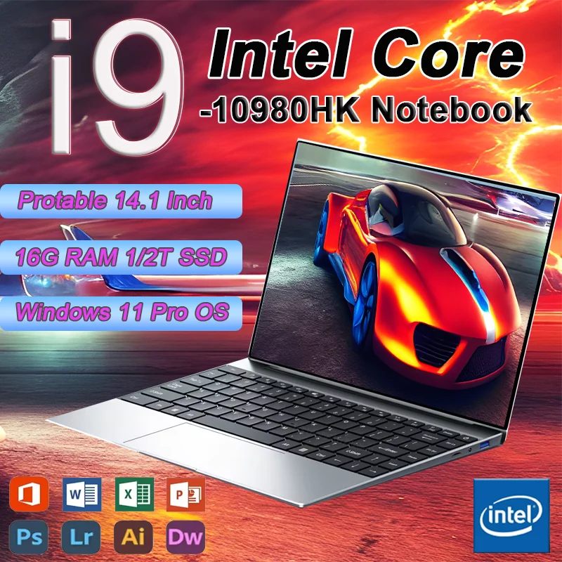 

Windows 11 Pro i9 Laptop Intel Core i9 10980HK Gaming Laptops 16GB DDR4 1TB SSD FHD Gamer Computer Notebook PC 3 Years Warranty