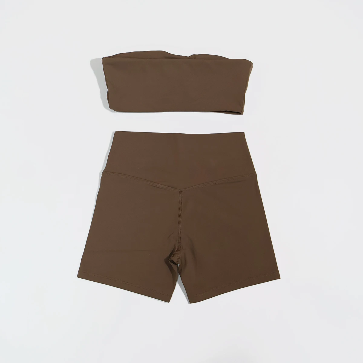 Sommerliches trägerloses Sport-BH- und Crop-Top-Set für Damen, Fitness, Yoga, Workout, Gym-Outfit, Deportivos Mujer, 2-teiliges Sportoutfit – Detail 17