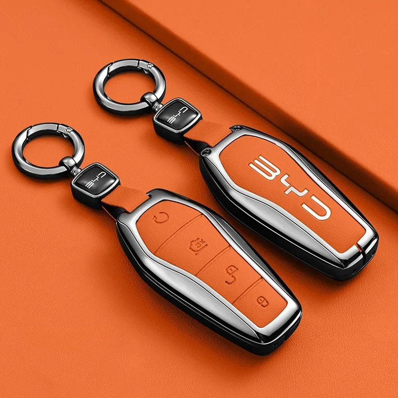 Autoschlüsselhülle für BYD Song Plus Pro GM-I 2022 2025 2026 Schlüsselanhänger Fernbedienung Schutzhülle Tasche Gehäuse Ringhalter – Detail 3