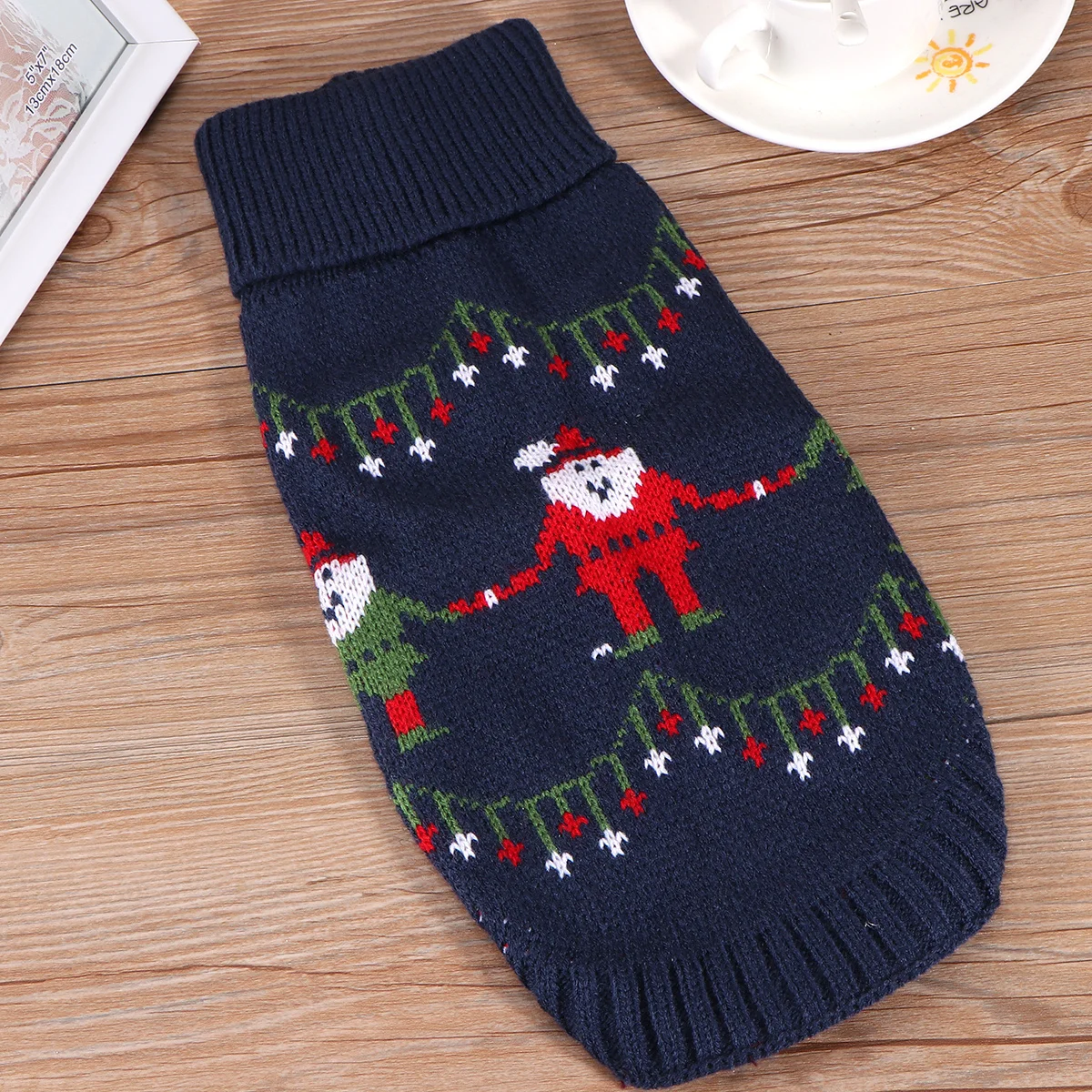 

Pet Dog Sweater Warm Puppy Clothes Doggy Holiday Sweaters Winter Small Dogs