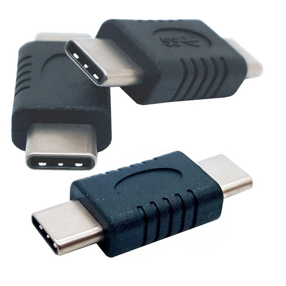 USB-C Male to Male Adapter Straight Tiny Type C Adapter USB 3.1 Type-C Plug Converter