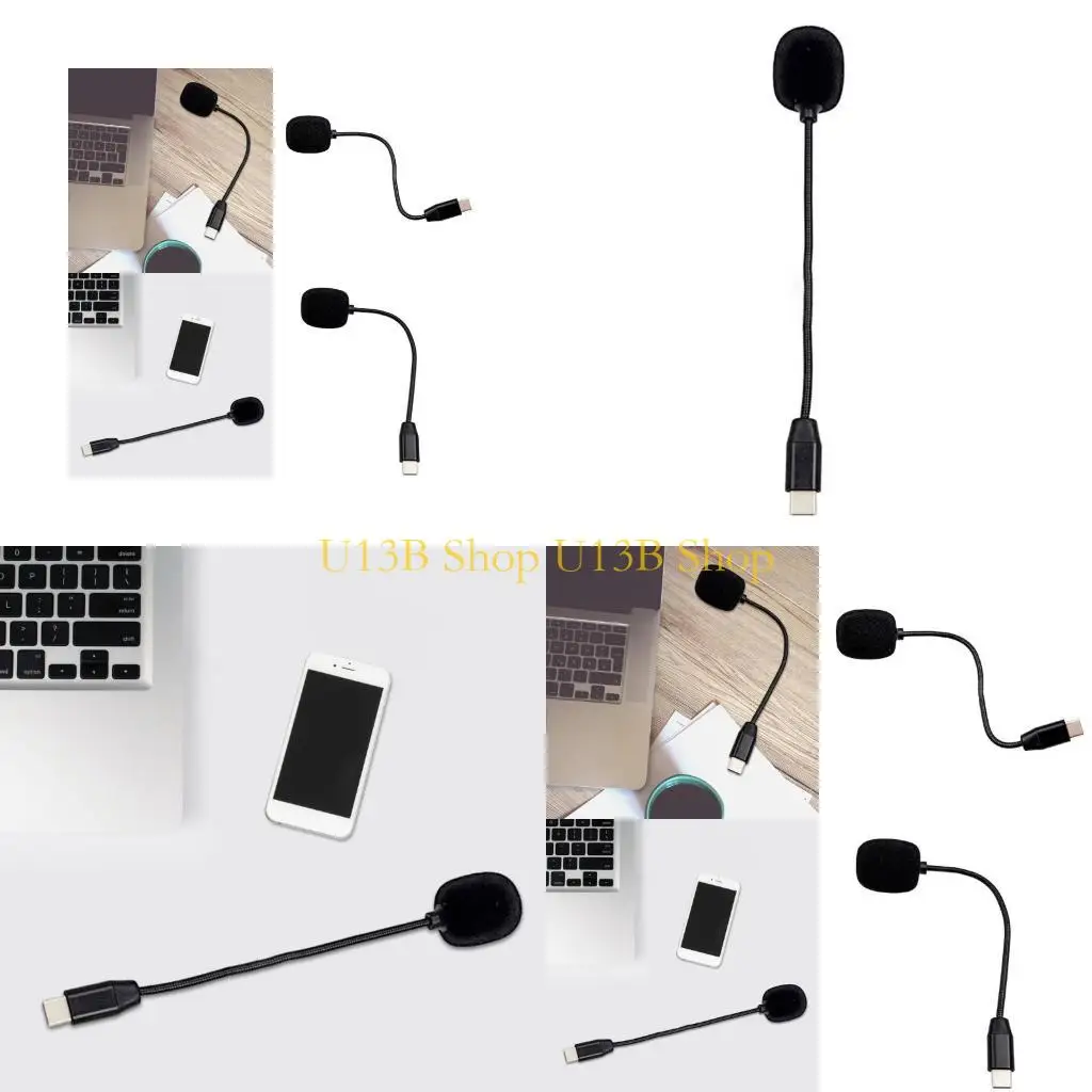 

U13B USB C Computer Microphone for Type C Phone/Tablet/PC Video Recording Microphone