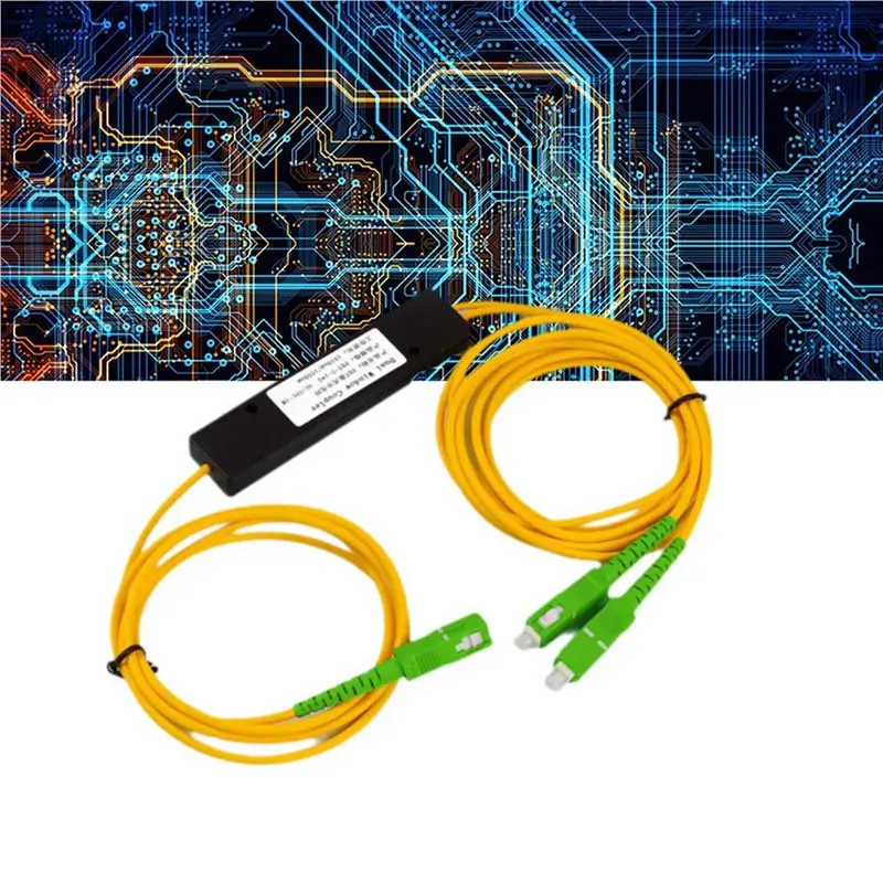 20X SC/APC 1/2 Fiber Optical Splitter Fiber Optic Pigtail Splitter Dual Window Coupler For Fibre Communication System
