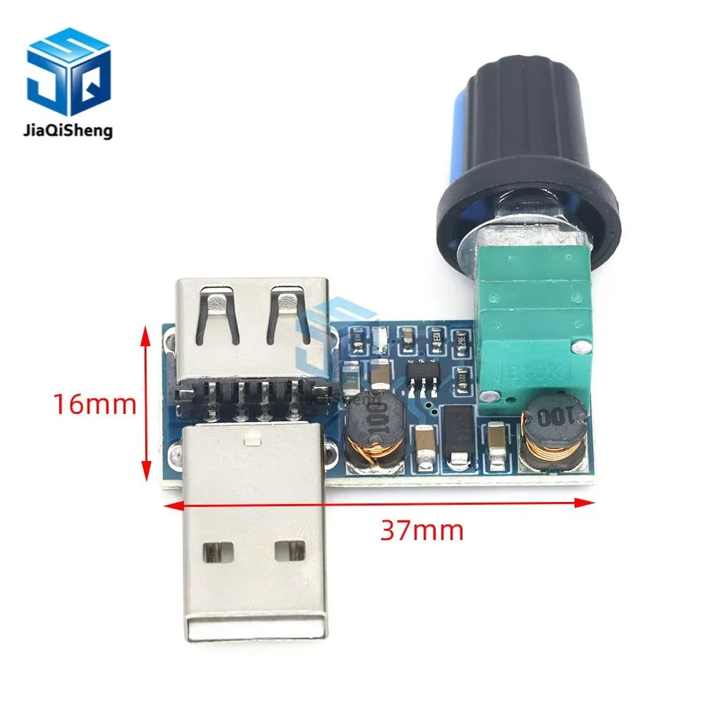 DC 5V USB พัดลม Stepless Speed Controller ตัวควบคุมสวิทช์ความเร็วโมดูลพัดลม Governor ปริมาณ Regulator